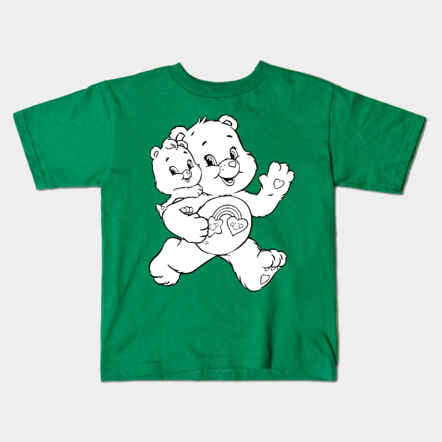 baby care bear Kids T-Shirt by SDWTSpodcast